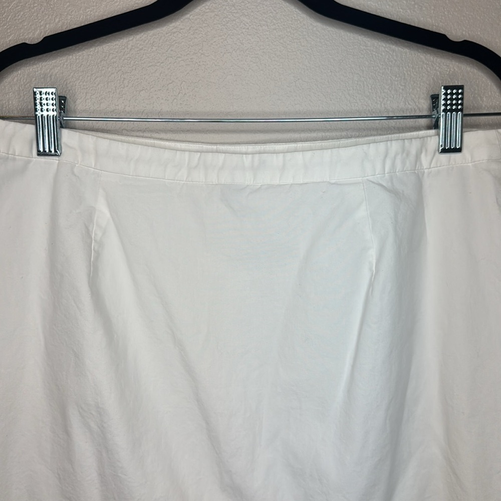 J. Crew‎ Ruffle Skirt in White Cotton-Poplin - size 8 - Picture 12 of 15